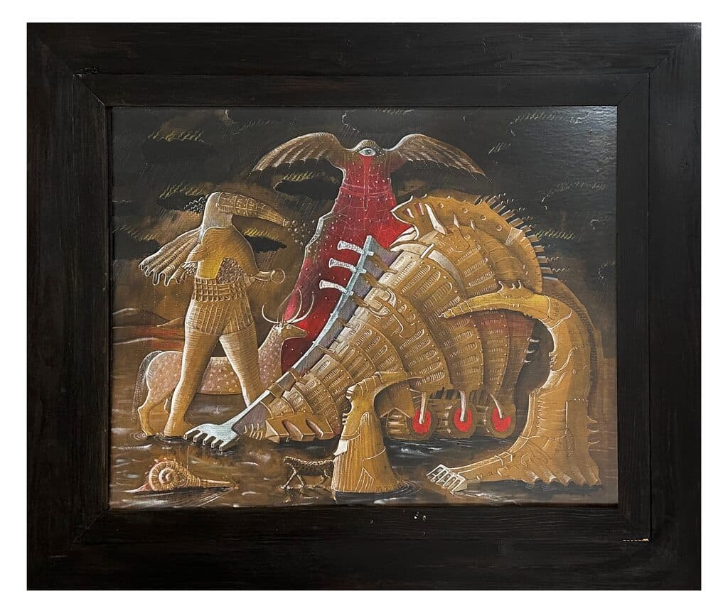 Rainy Day in Atlantis de Unknown Artist - Mixed media, 1989