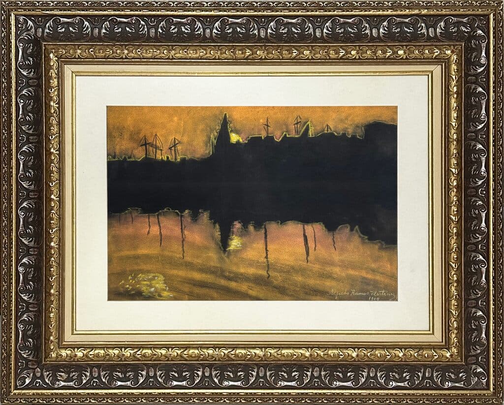 Untitled, El Río de Noche de Alfredo Ramos Martínez - Pastels on paper, 1904