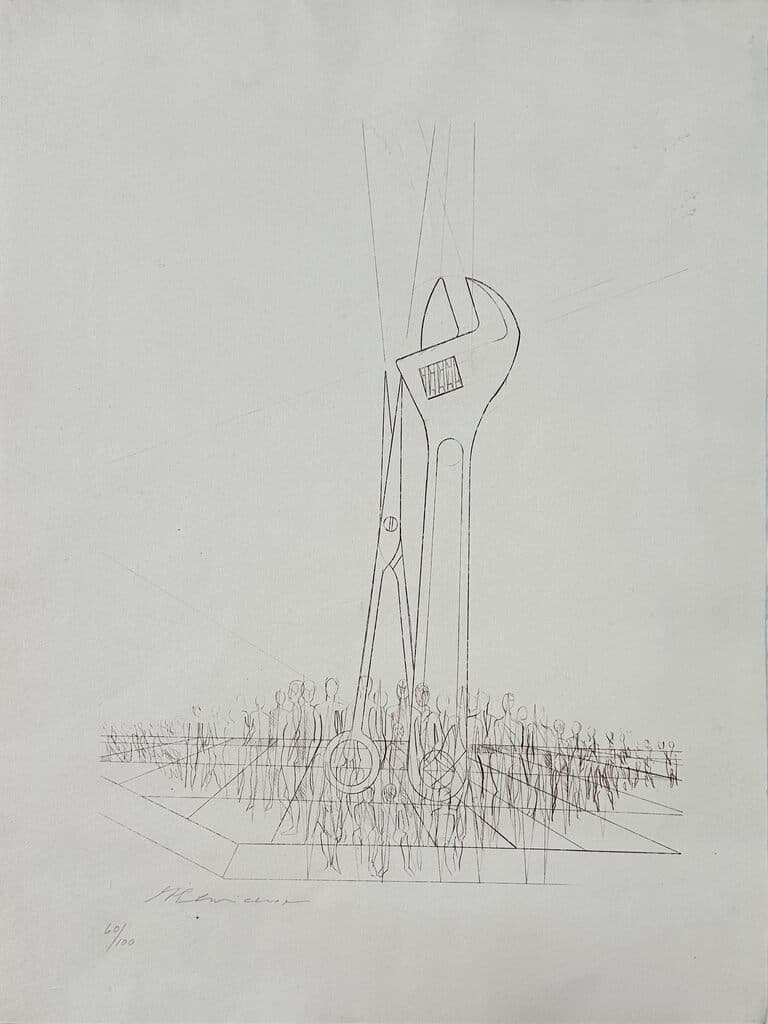Sin título de Guillermo Ceniseros - Lithograph