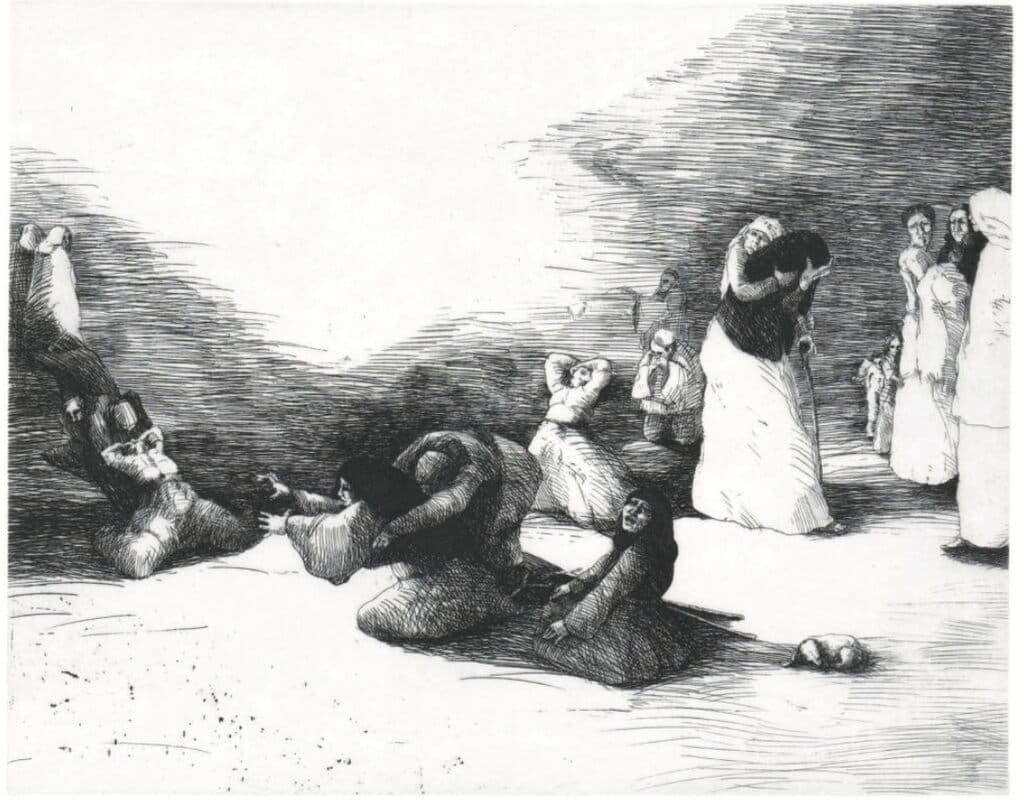 Sin título de Lilly Rosa - Engraving, 1990