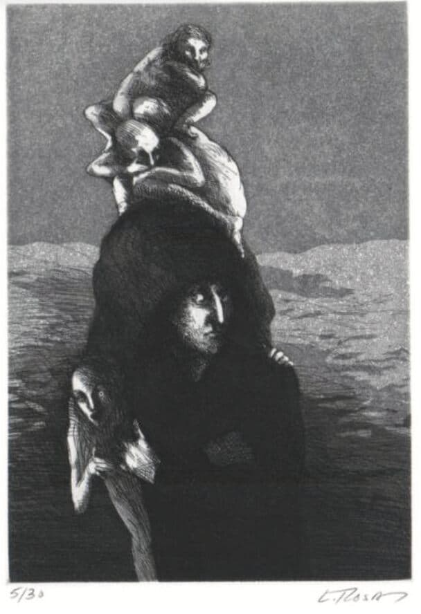 Sin título de Lilly Rosa - Engraving, 1990