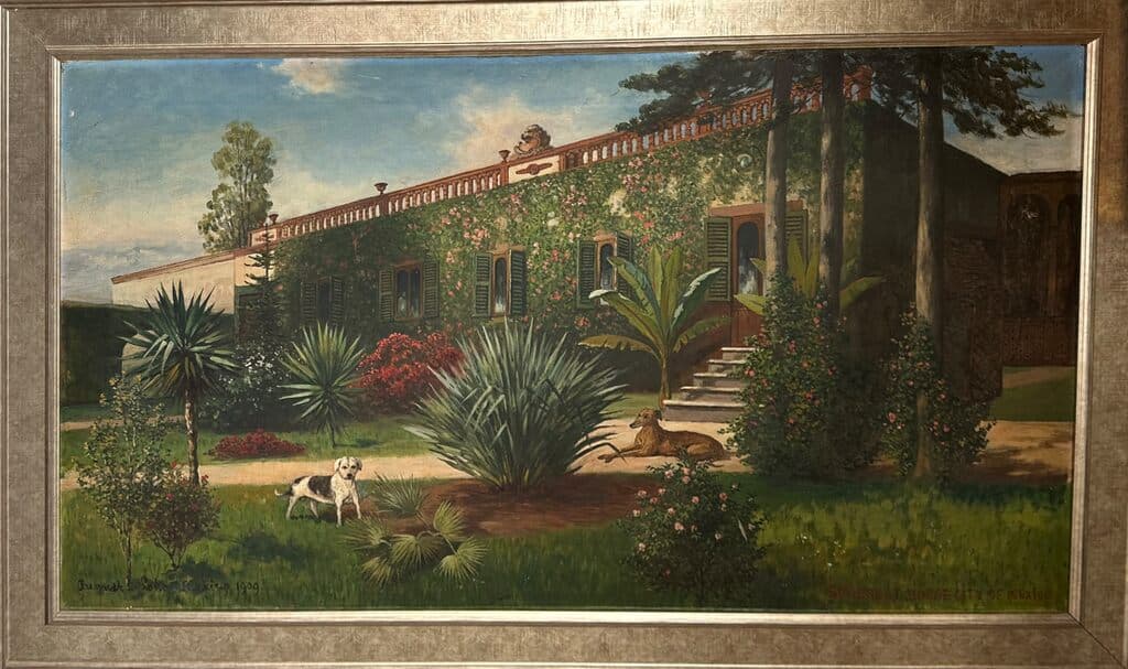 Casa en Reforma, Mexico City de August Lohr - Oil on canvas, 1909