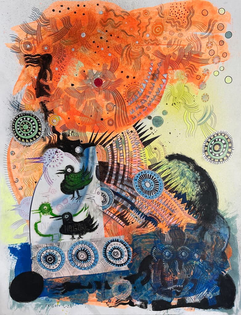 Sin título de Ernesto Loza - Mixed Media on paper, 2020s