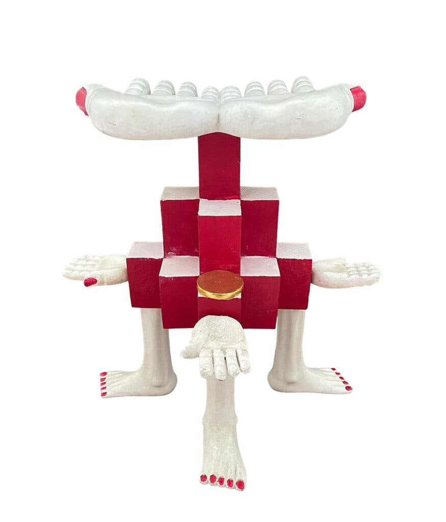 Sin título de Pedro Friedeberg - Painted wood, 1990s
