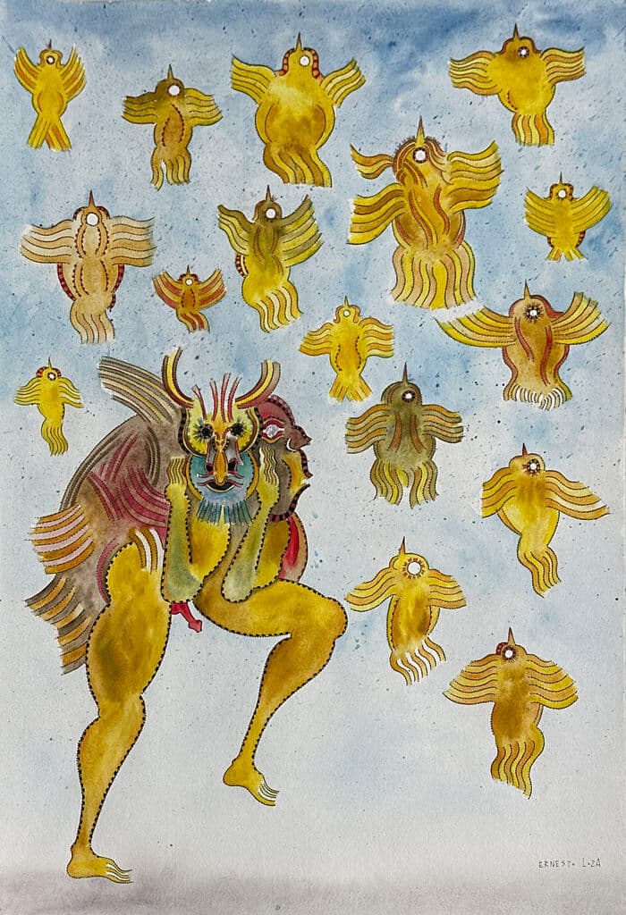 Sin título de Ernesto Loza - Mixed Media on paper, 2020s