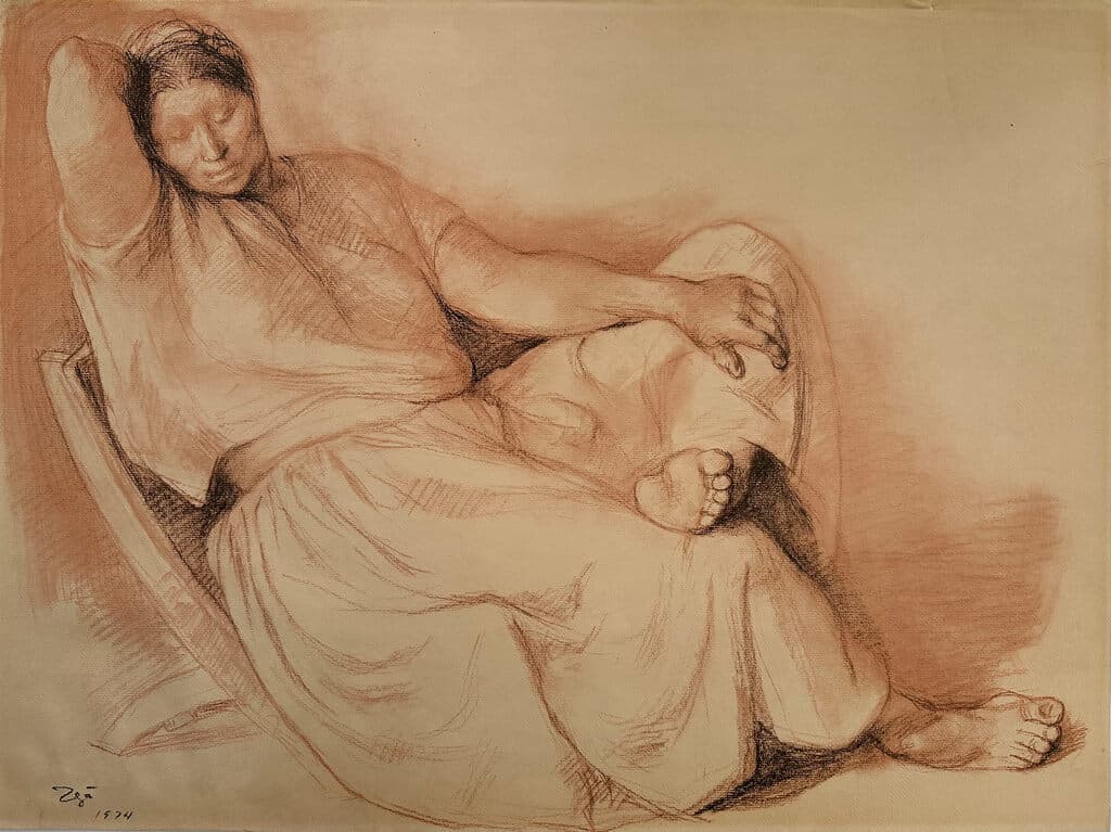 Sin título de Francisco Zúñiga - Lithograph, 1974