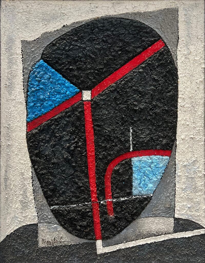 Sin título de Javier Arevalo - Pigments and sand on linen, 2013