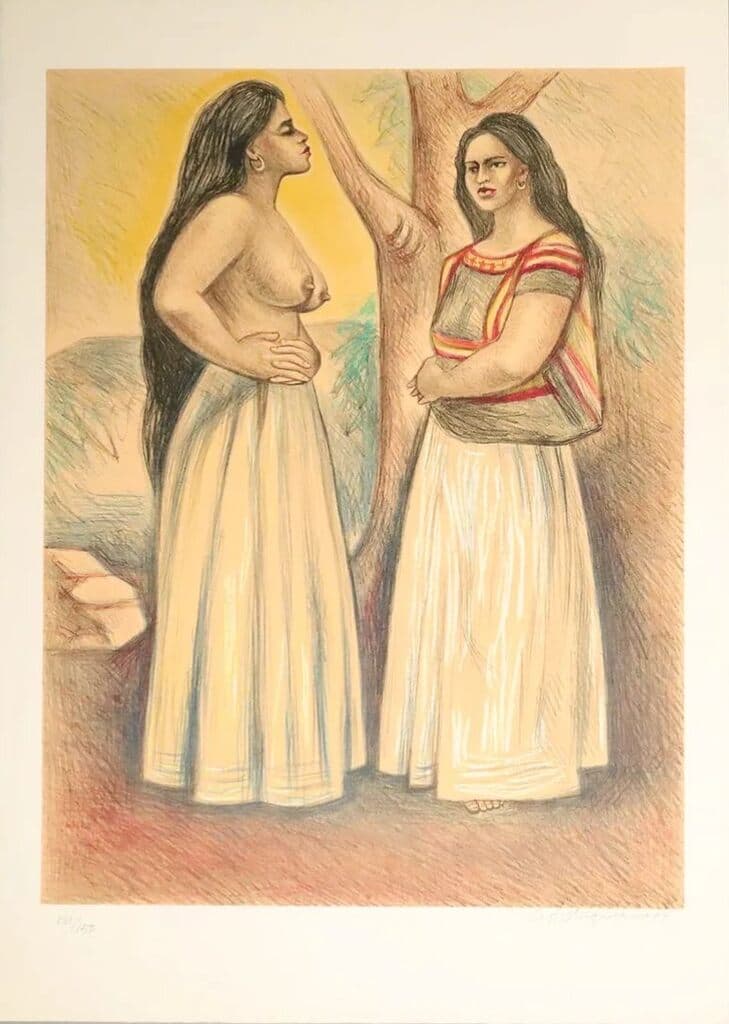 Mujeres de Raúl Anguiano - Lithograph, 1973