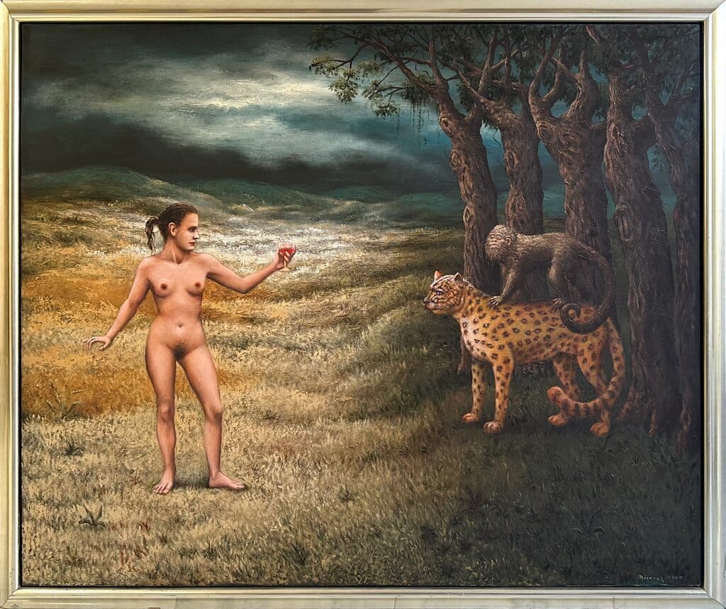 Drunk Monkey de Roberto Marquez - Oil on canvas, 2000