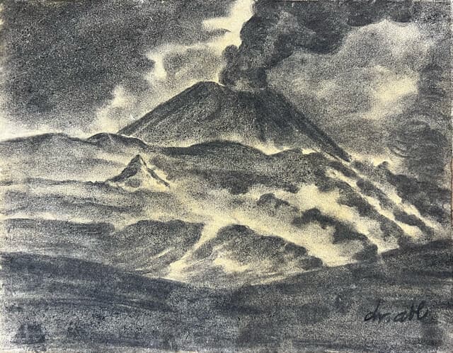Volcano Erupting de Dr. Atl