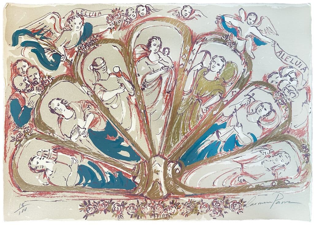 Untitled, Aleluia de Carmen Parra - Lithograph