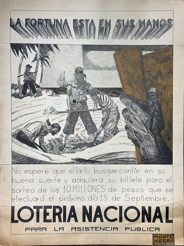 Loteria Nacional de Roberto Montenegro - Ink on paper, 1960s