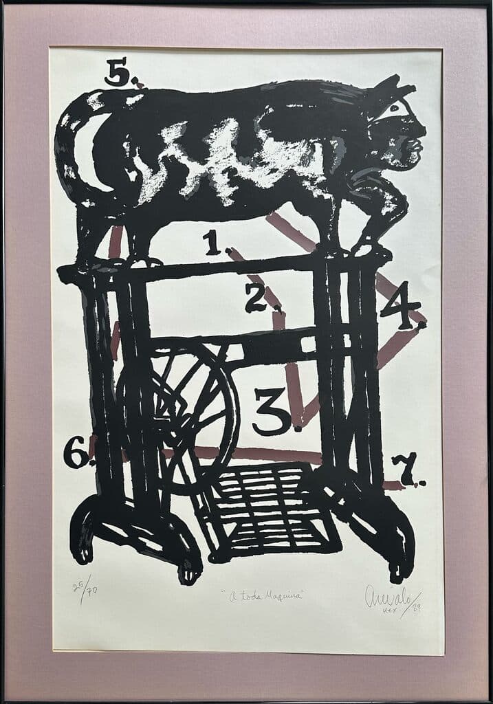 A Toda Maquina de Javier Arevalo - Silkscreen, 1989