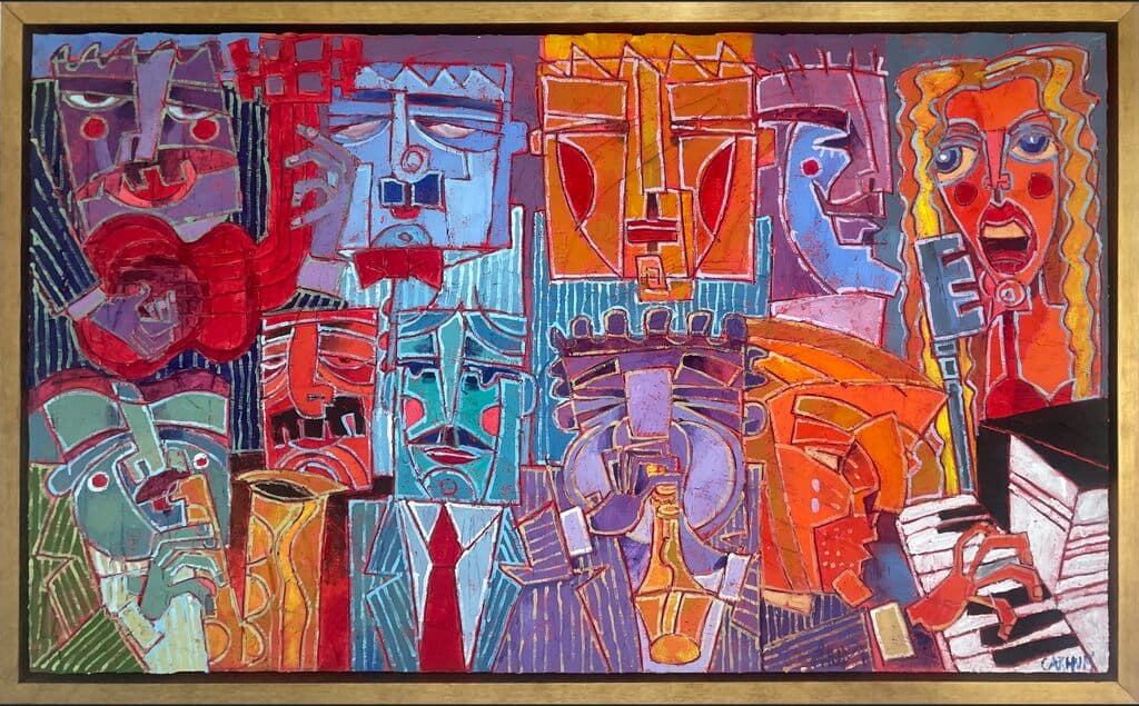 Sin título de Carhum - Acrylic and sand on canvas