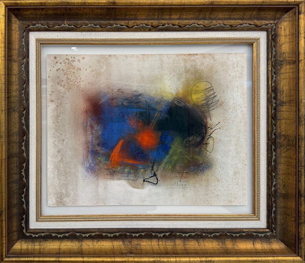 Sin título de Joan Miró - Mixed media on paper