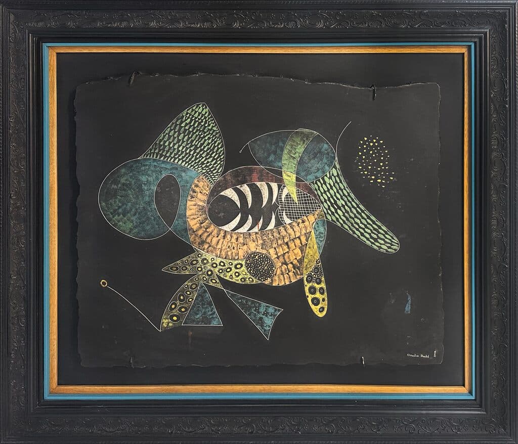 Sin título de Claudia Hecht - Mixed media on high temperature stone, 2008