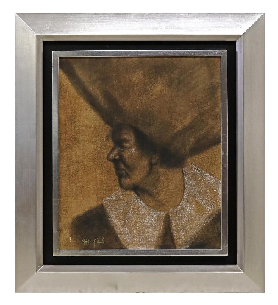 Portrait de Francisco Guillermo Preciado Pérez - Mixed media on canvas