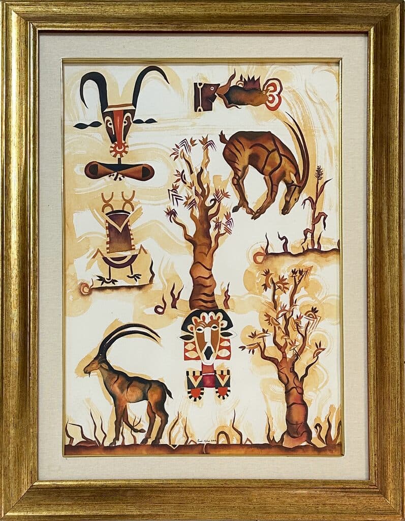 Animals de Tomás Pineda Matus - Gouache on paper, 2000