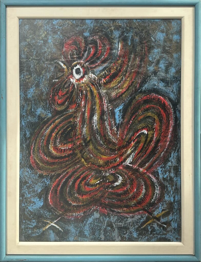 Gallo de Jesus "Chucho" Reyes Ferreira - Tempera on paper, 1960s