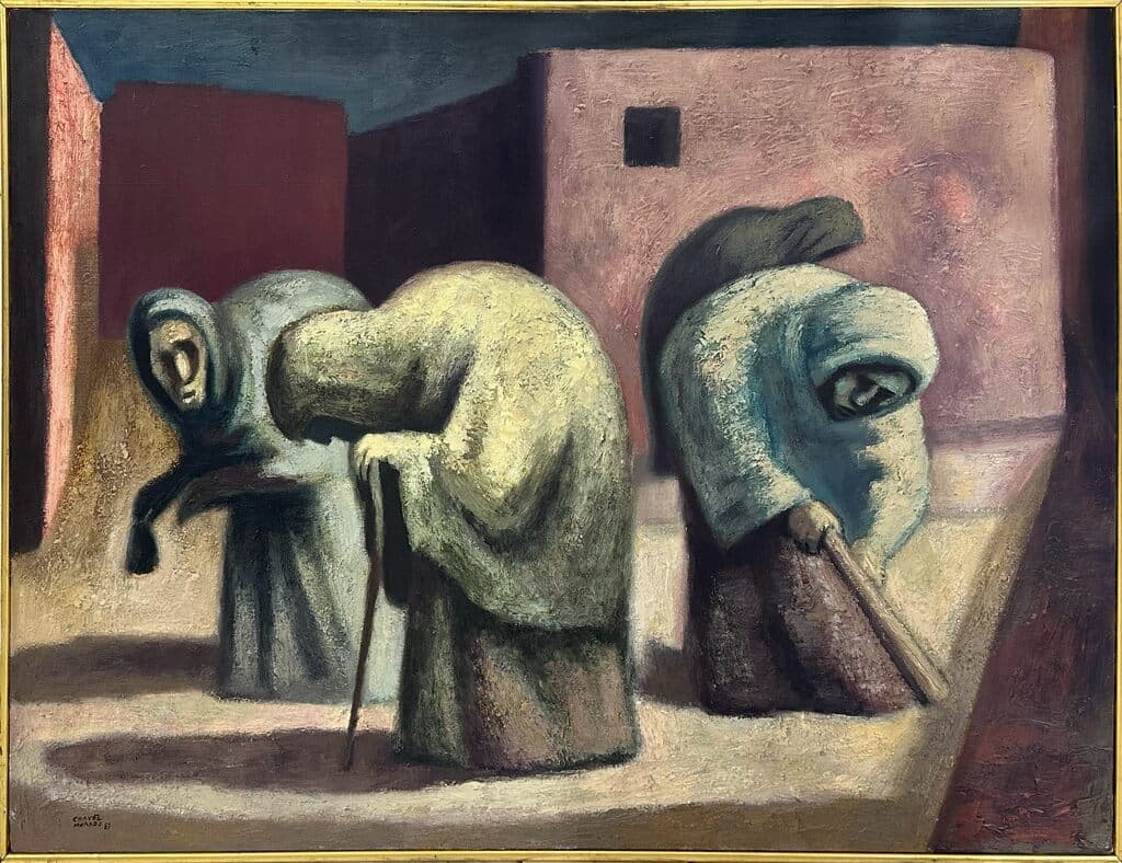 Ancianas de José Chávez Morado - Oil on canvas, 1967