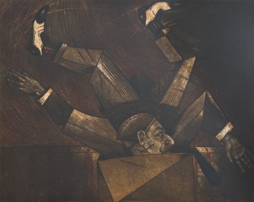 Figura de Mario Martín del Campo - Etching, 1990s-2000s