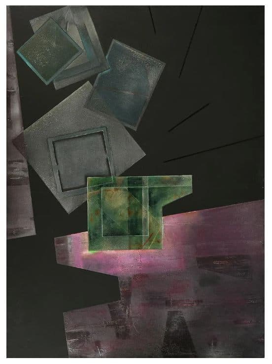 Ollintonatiuh (Quinto Sol en Movimiento) de Alejandro Uribe - Acrylic on canvas, 1979