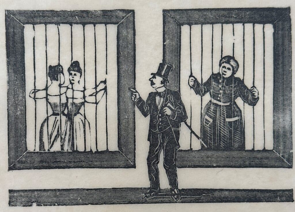 Original Woodcut on Rice Paper de José Guadalupe Posada - Woodcut print on handmade paper, Circa 1890