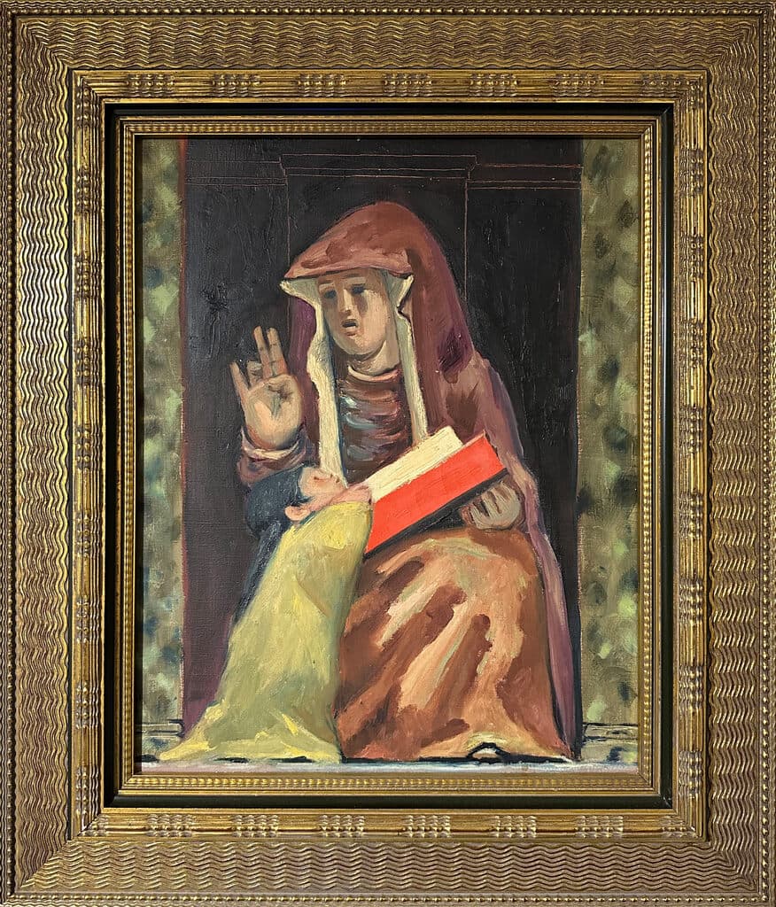 Virgin Instructing Indian Child de Jean Charlot - Oil on canvas, ca. 1930