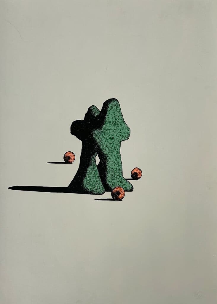 Landscape de Daniel Resendiz - Ink on paper, 2023