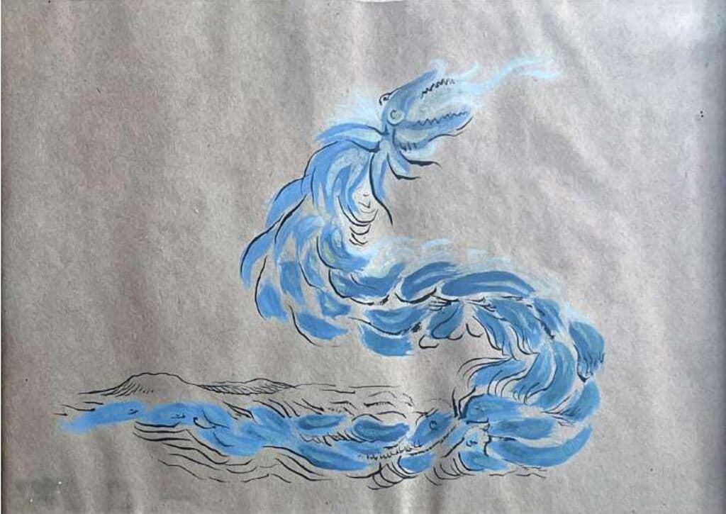 Azpid de Manuel González Serrano - Mixed Media on paper, 1950s