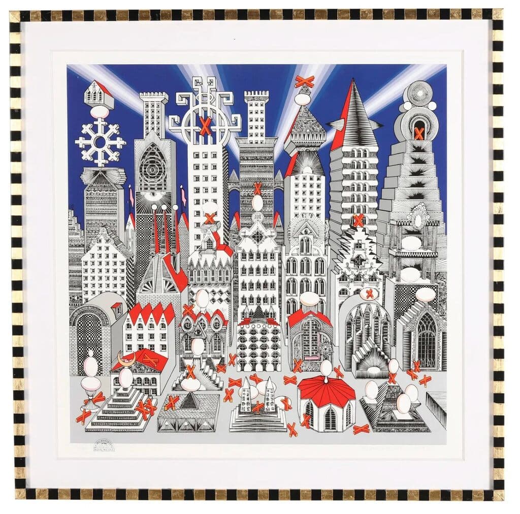 Ciudad de un Million de Huevos y Veinticinco Duros de Pedro Friedeberg - Silkscreen