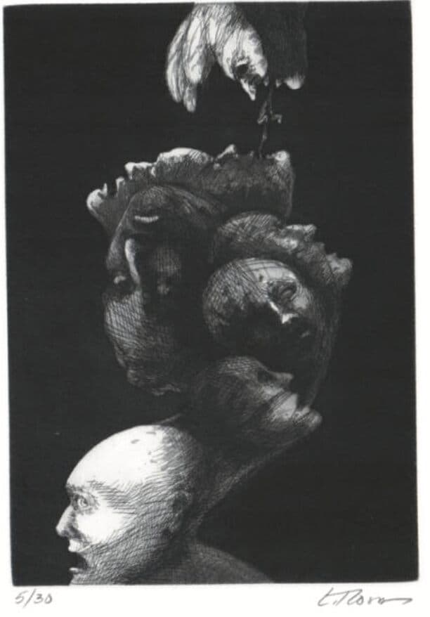 Sin título de Lilly Rosa - Engraving, 1990