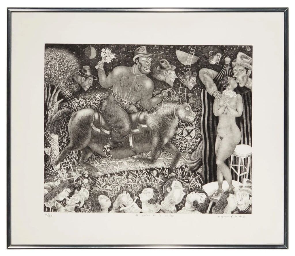 El Calor de la Noche de Maximino Javier - Lithograph