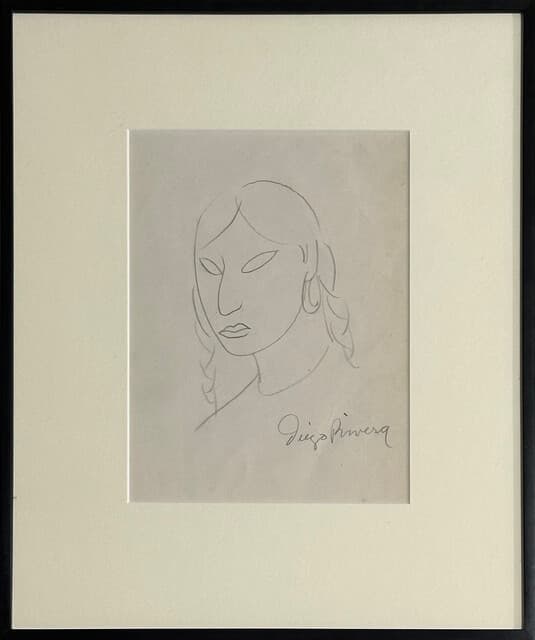 Portrait of a woman de Diego Rivera