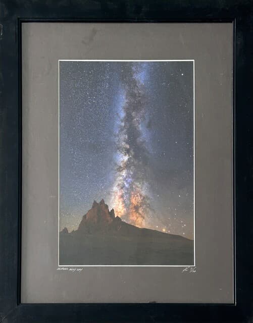 Shiprock Milky Way de Unknown Artist