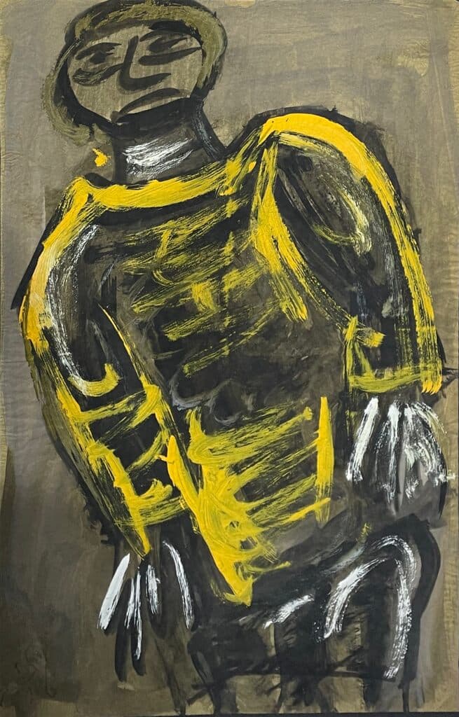 Payaso de Jesus "Chucho" Reyes Ferreira - Tempera on paper, 1960s