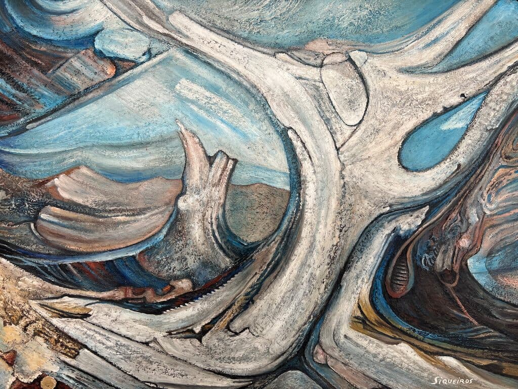 La Voz de un Árbol de David Alfaro Siqueiros - Oil on masonite, 1957
