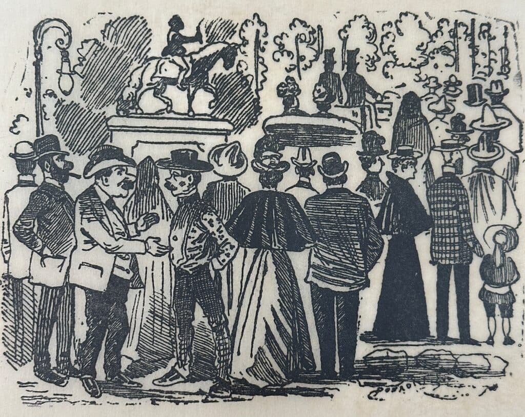 Original Woodcut on Rice Paper de José Guadalupe Posada - Woodcut print on handmade paper, Circa 1890