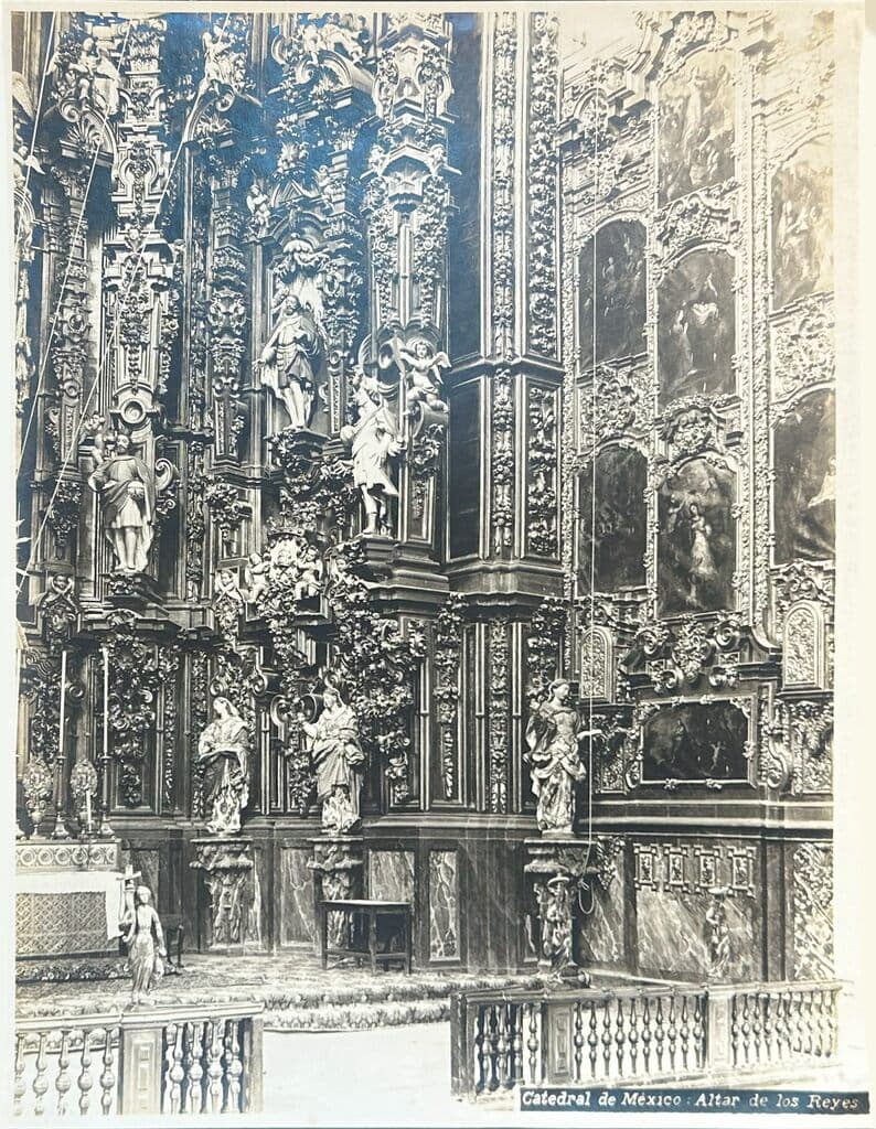 Catedral de México: Altar de los Reyes de Guillermo Kahlo - Gelatin on silver print, 1920´s