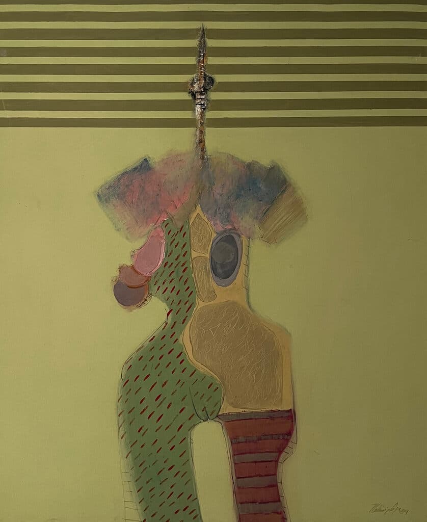 Señorita de Tecuala de Vladimir Cora - Acrylic on canvas, 1984