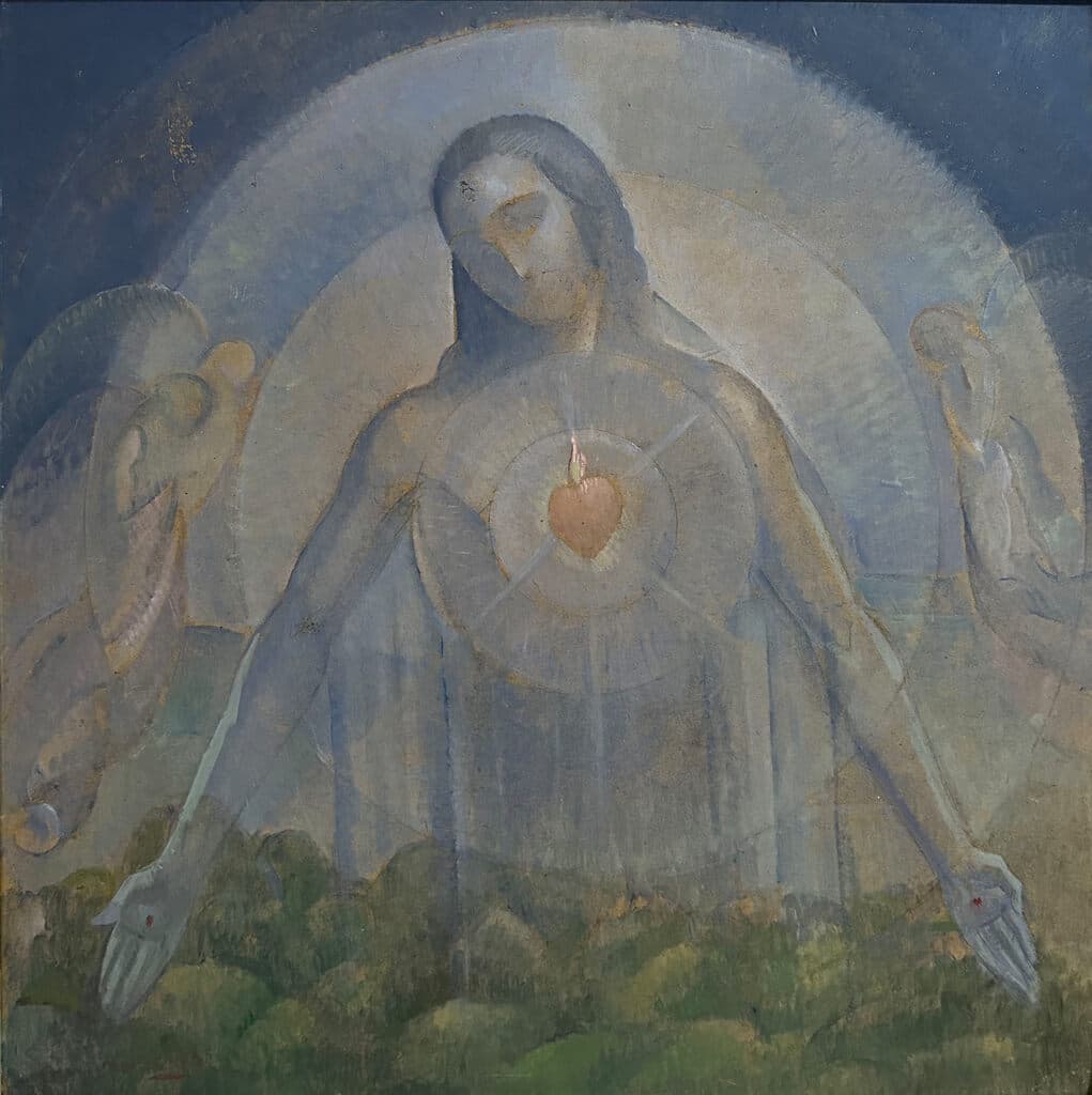 Sagrado Corazón de Ángel Zárraga - Oil on canvas, Mixed media, 1920s