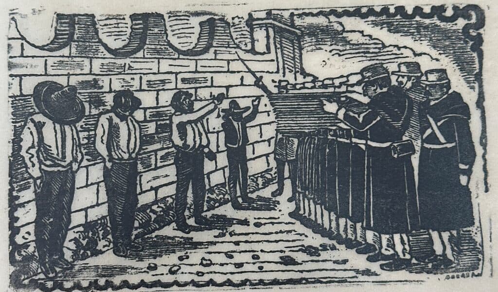 Original Woodcut on Rice Paper de José Guadalupe Posada - Woodcut print on handmade paper, Circa 1890