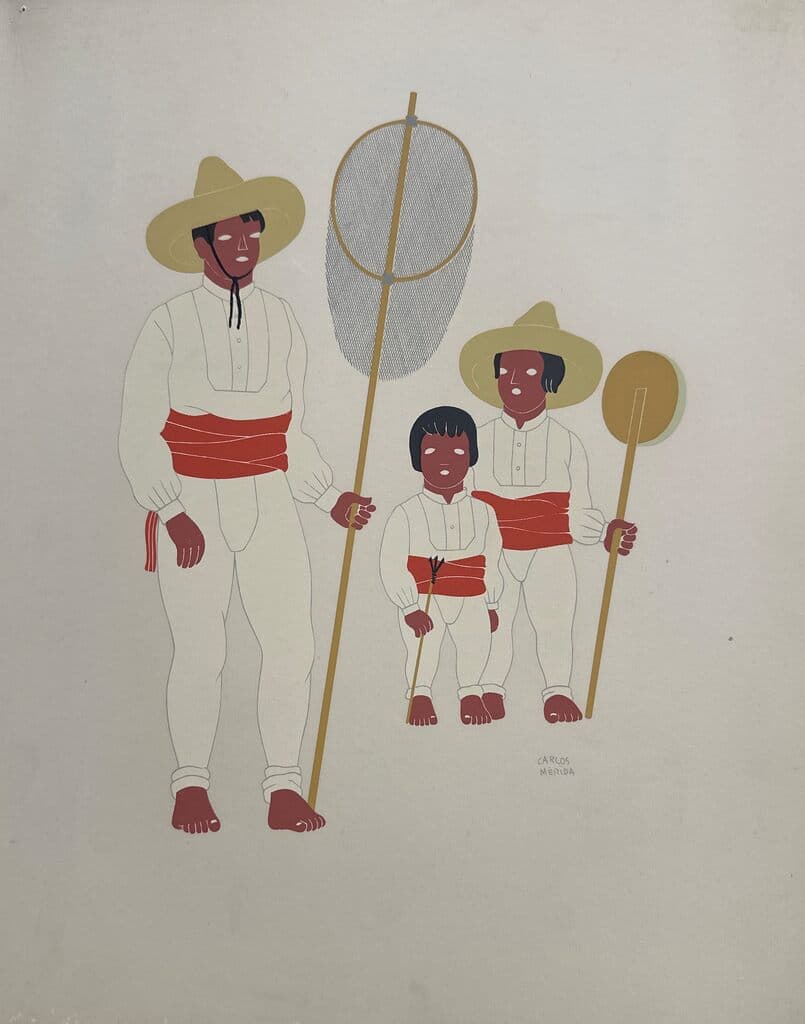 Custom of Mexico Series de Carlos Merida - Screenprint on paper, 1970s