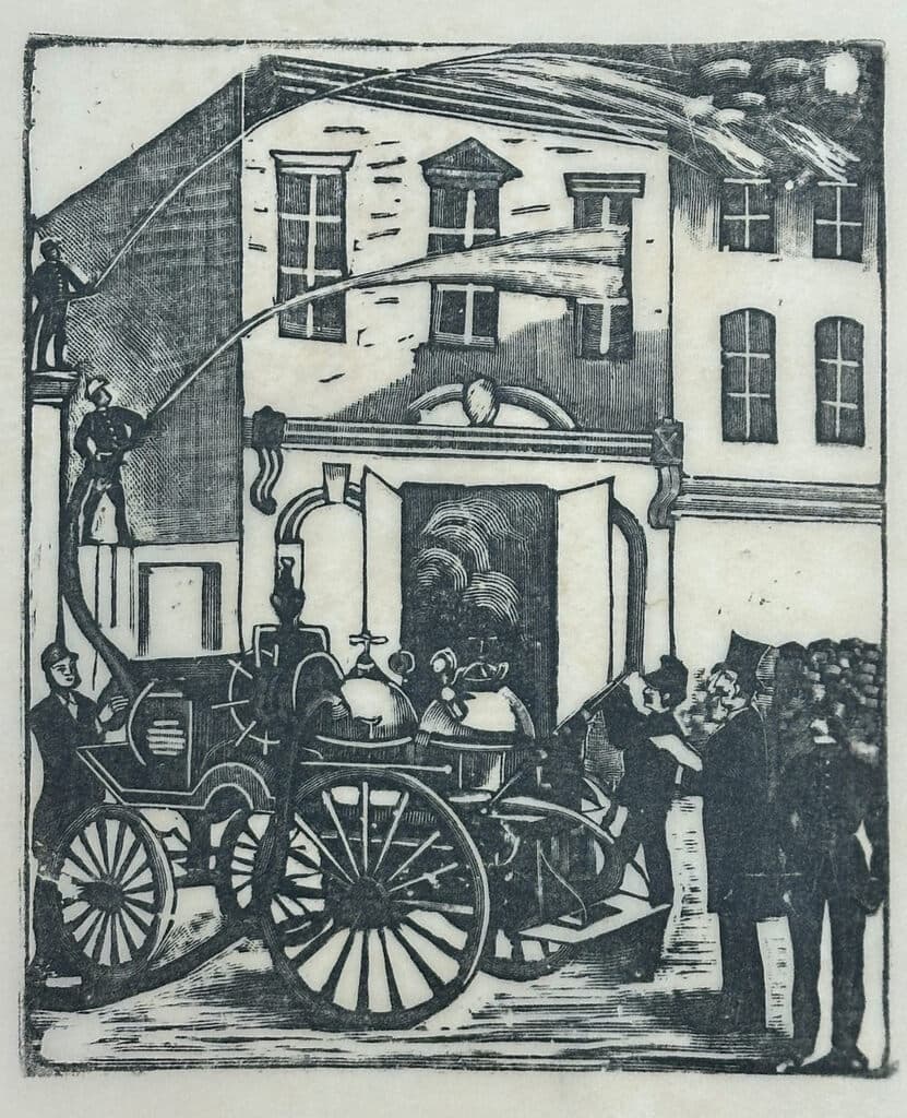 Original Woodcut on Rice Paper de José Guadalupe Posada - Woodcut print on handmade paper, Circa 1890