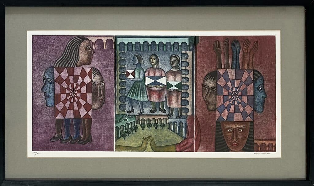 Trilogía de Rodolfo Morales - Lithograph