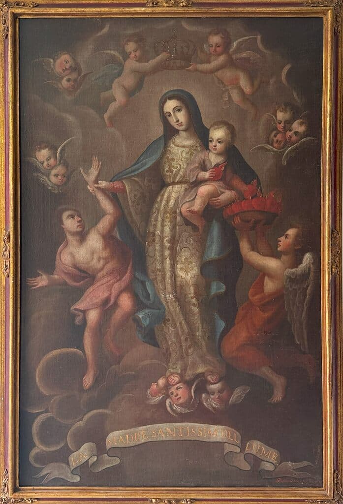La Virgen de la Luz de Mexican School - Oil on canvas, Siglo XVIII