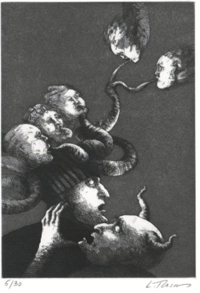 Sin título de Lilly Rosa - Engraving, 1990