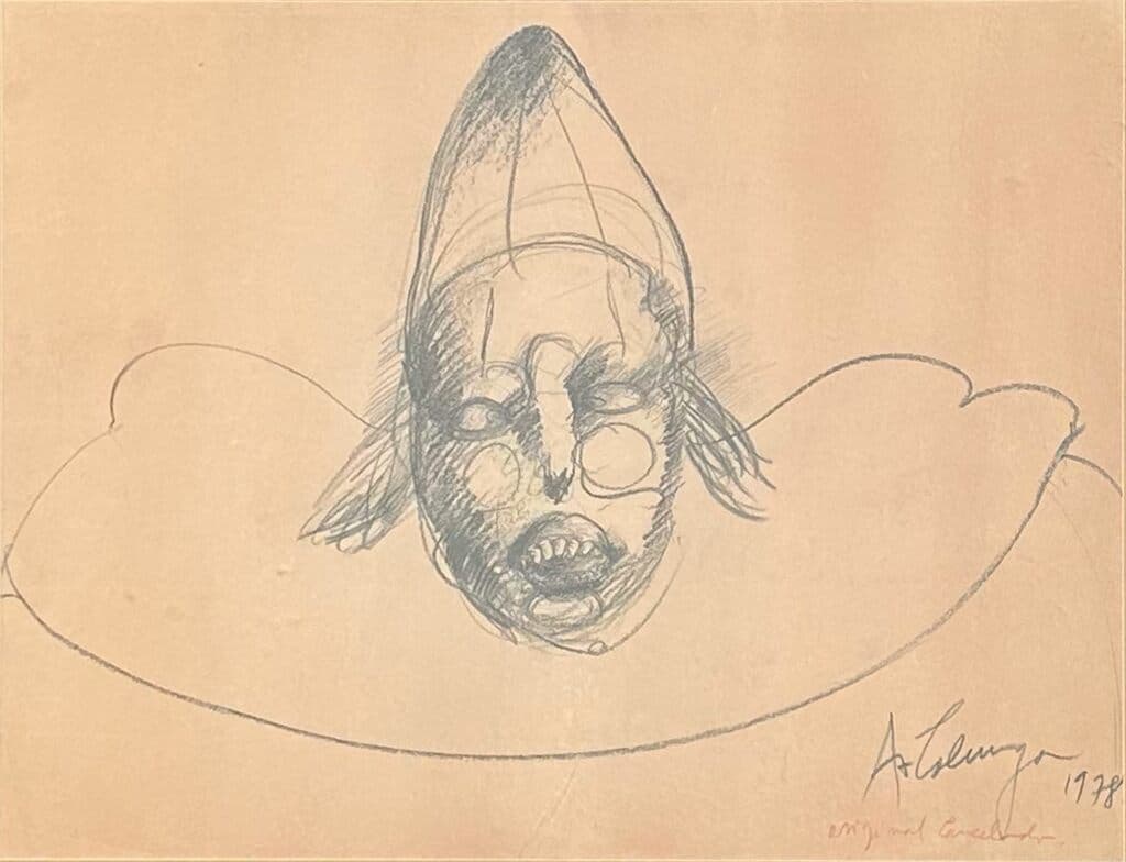 Payaso de Alejandro Colunga - Graphite, 1978