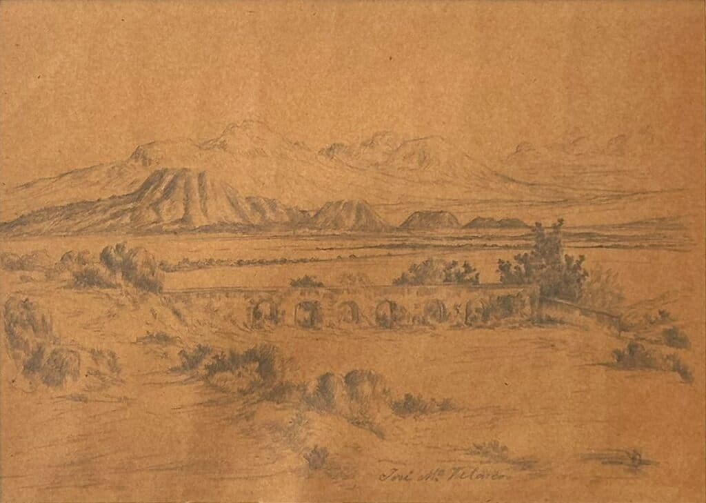 Sin título de José María Velasco - Graphite on paper, Early 1900´s