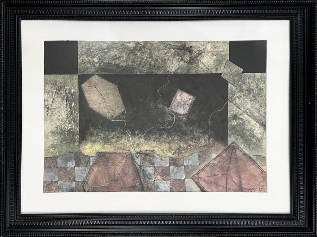 Papalote de Mario Martín del Campo - Mixed media on paper, 2002